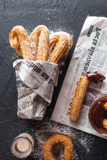 churros en freidora de aire